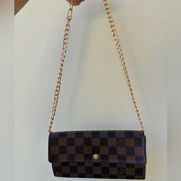 Louis Vuitton Damier crossbody bag clutch wallet - Picture 4 of 9